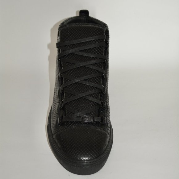 NWT BALENCIAGA MENS HITOP PYTHON LEATHER SNEAKERS US 15 EU 48 - Picture 7 of 9